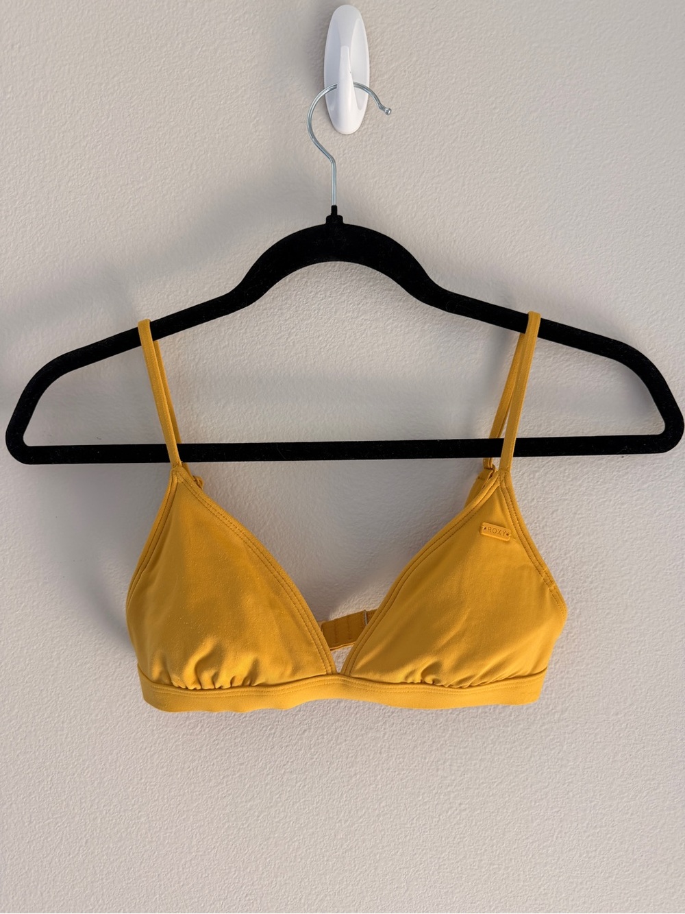 Roxy Mustard Yellow Triangle Bikini Top
